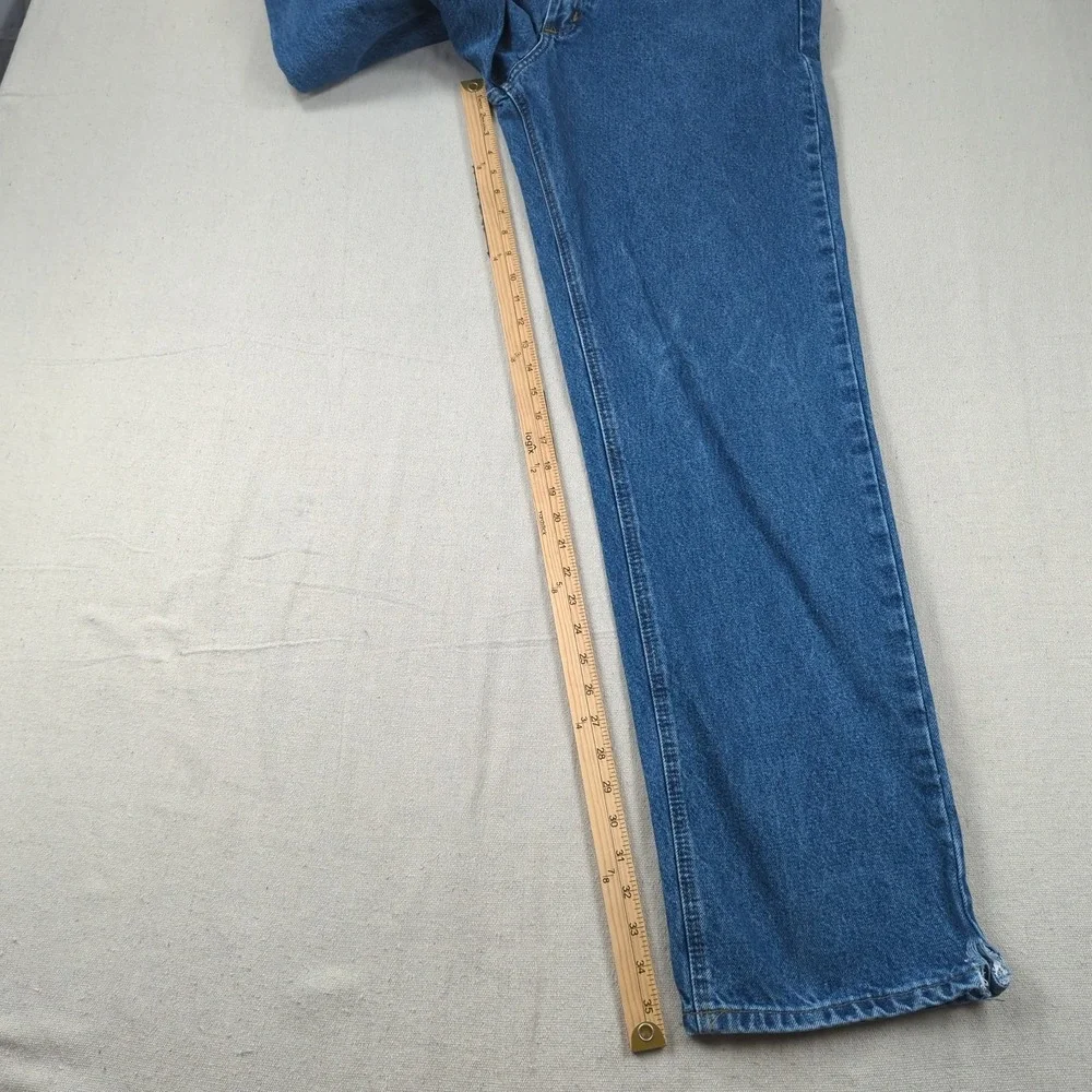 Carhartt Jeans Mens 38x36 Blue Relaxed Fit Utility Workwear Faded Distressed